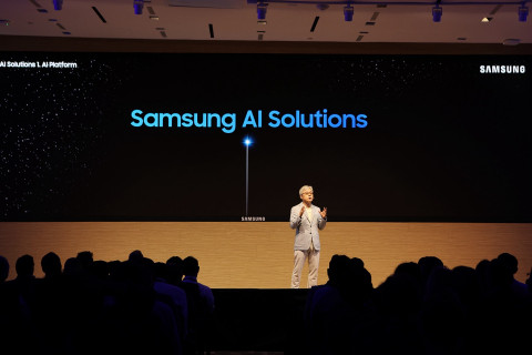 미국 실리콘밸리에서 열린 ‘삼성 파운드리 포럼 2024(Samsung Foundry Forum 2024)’에서 삼성전자 파운드리 사업부장 최시영 사장이 기조연설을 하고 있다